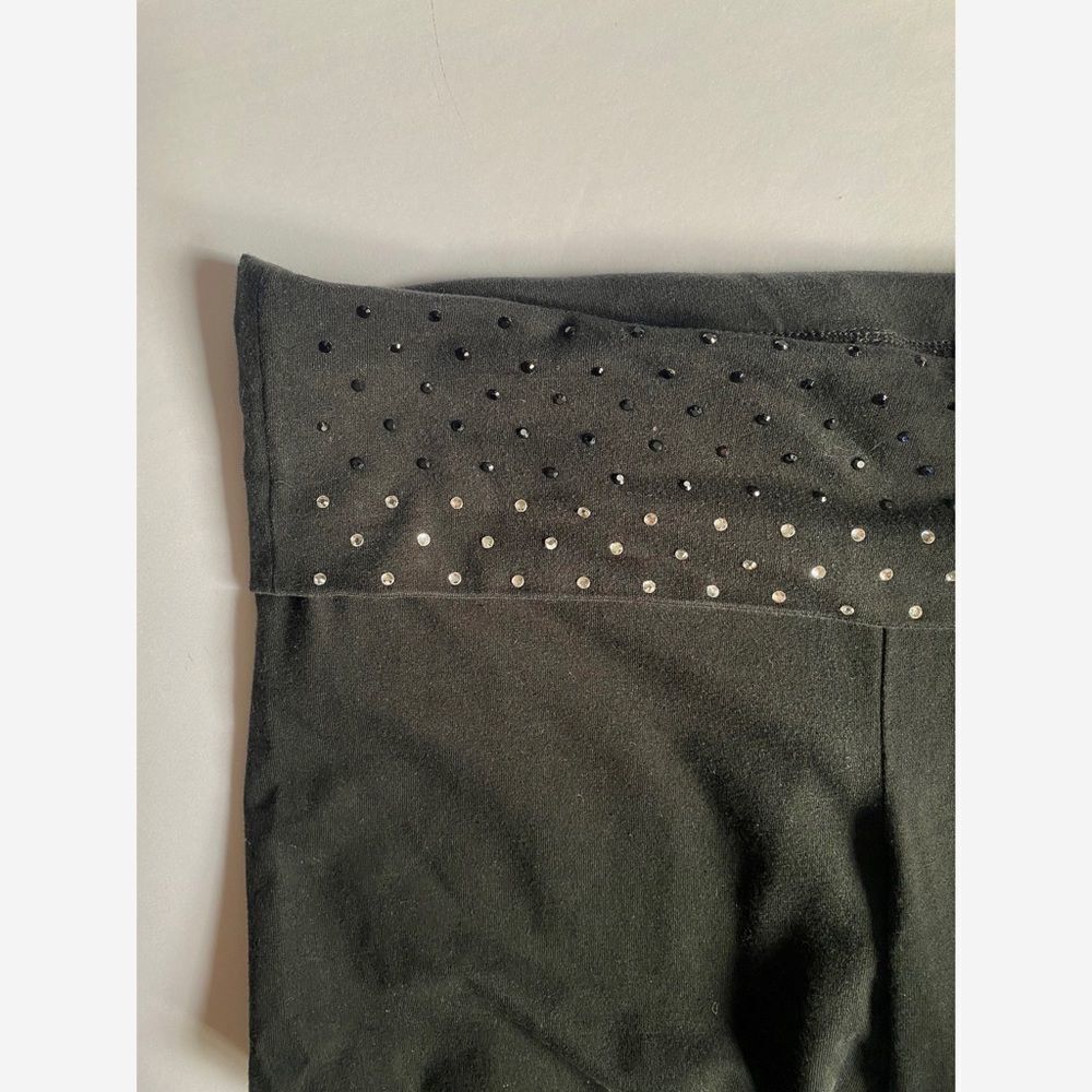 Victoria’s Secret Black High Waisted Leggings Sparkle Rhinestones Size S - Picture 4 of 7